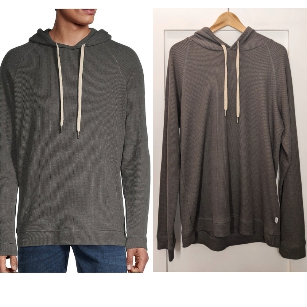 ONIA | Aaron Waffle Hoodie In Grey